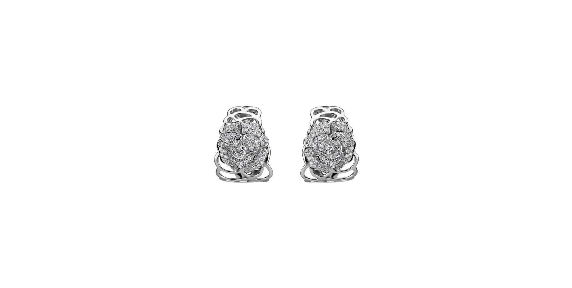 Diamond earrings Bright Flower