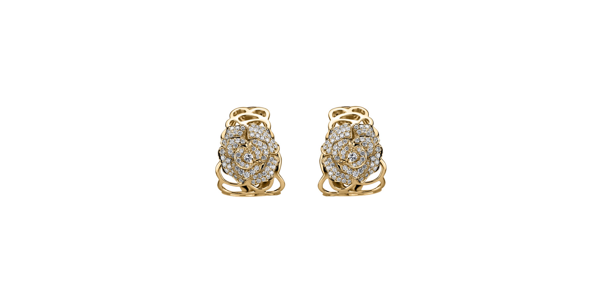 Diamond earrings Bright Flower