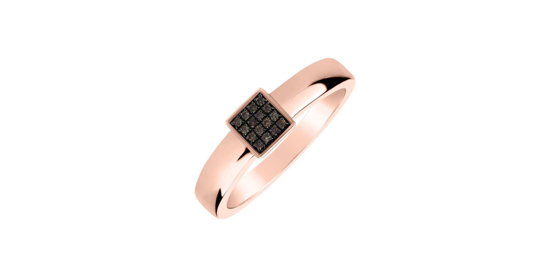 Ring with brown diamonds Secret Ray