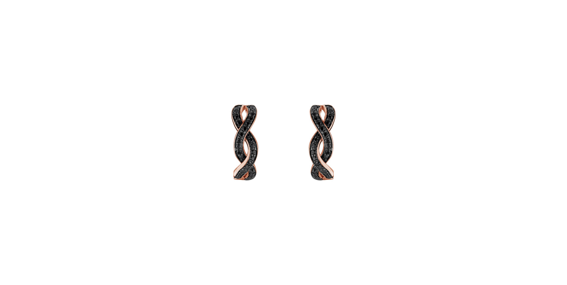 Earrings with black diamonds Dream Symphony