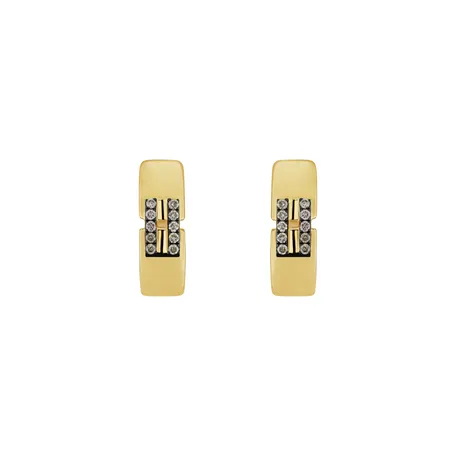 Earrings with brown diamonds Lady Gleam