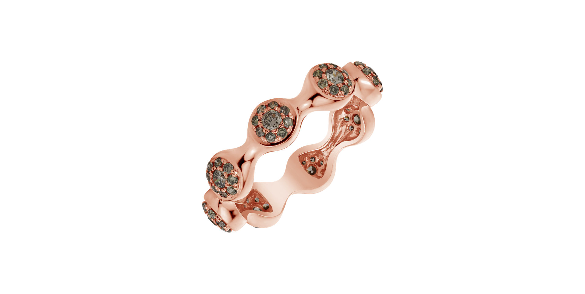 Ring with brown diamonds Vesper Passion