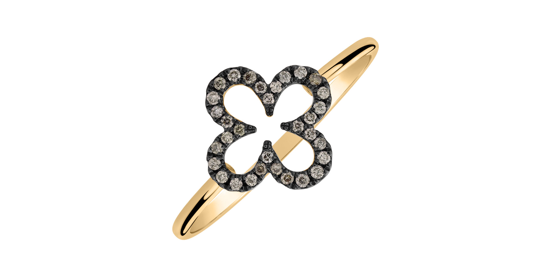 Diamond ring Glittering Petals