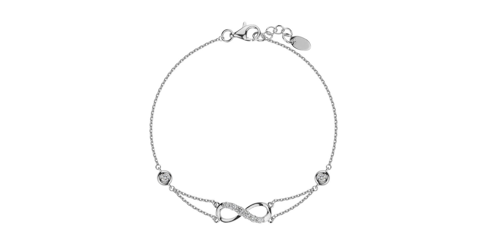 Bracelet with diamonds God of Infinity
