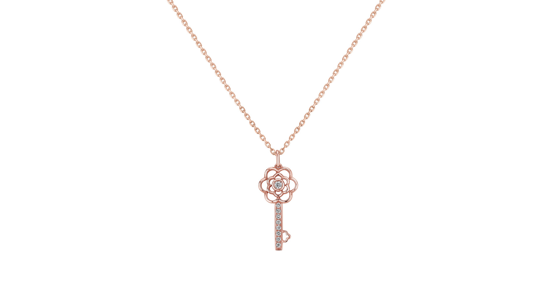 Diamond pendant Garden Key