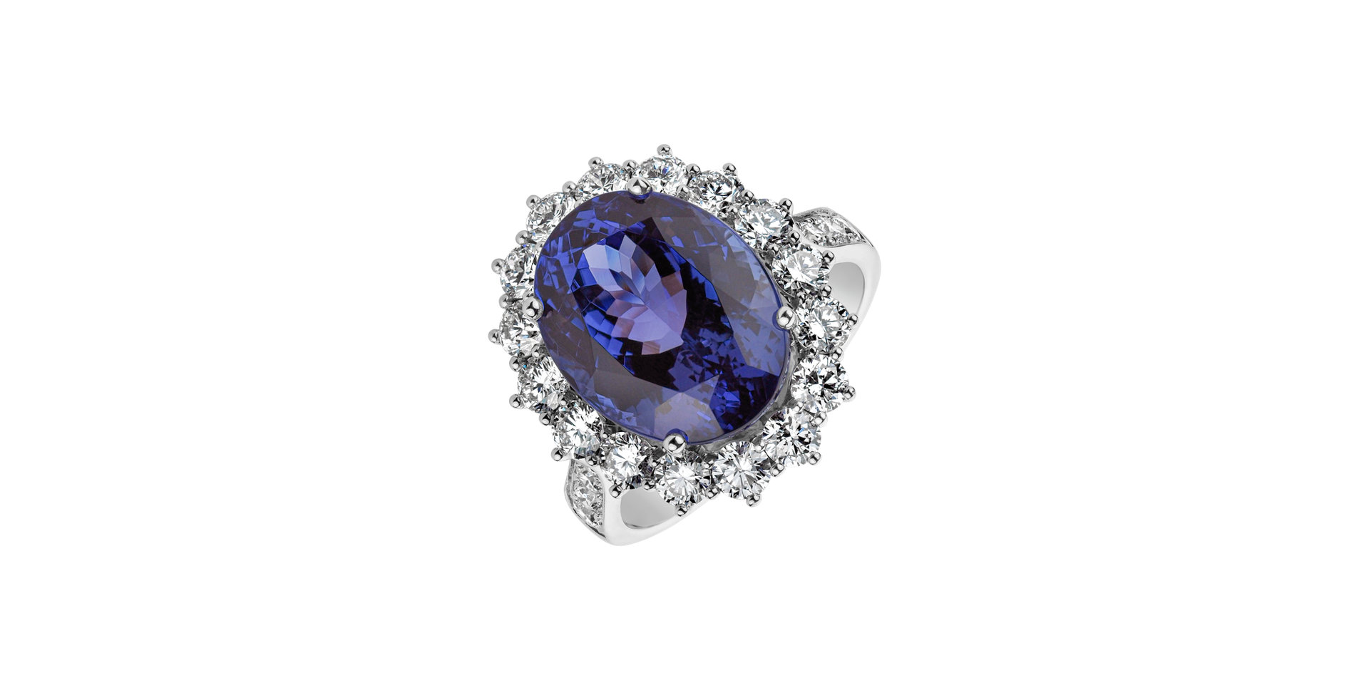 Diamond ring with Tanzanite Space Queen