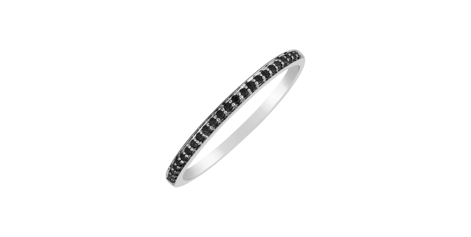 Ring with black diamonds Sunshine Sky