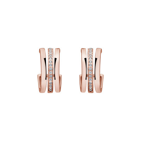 Diamond earrings Parallel Glow