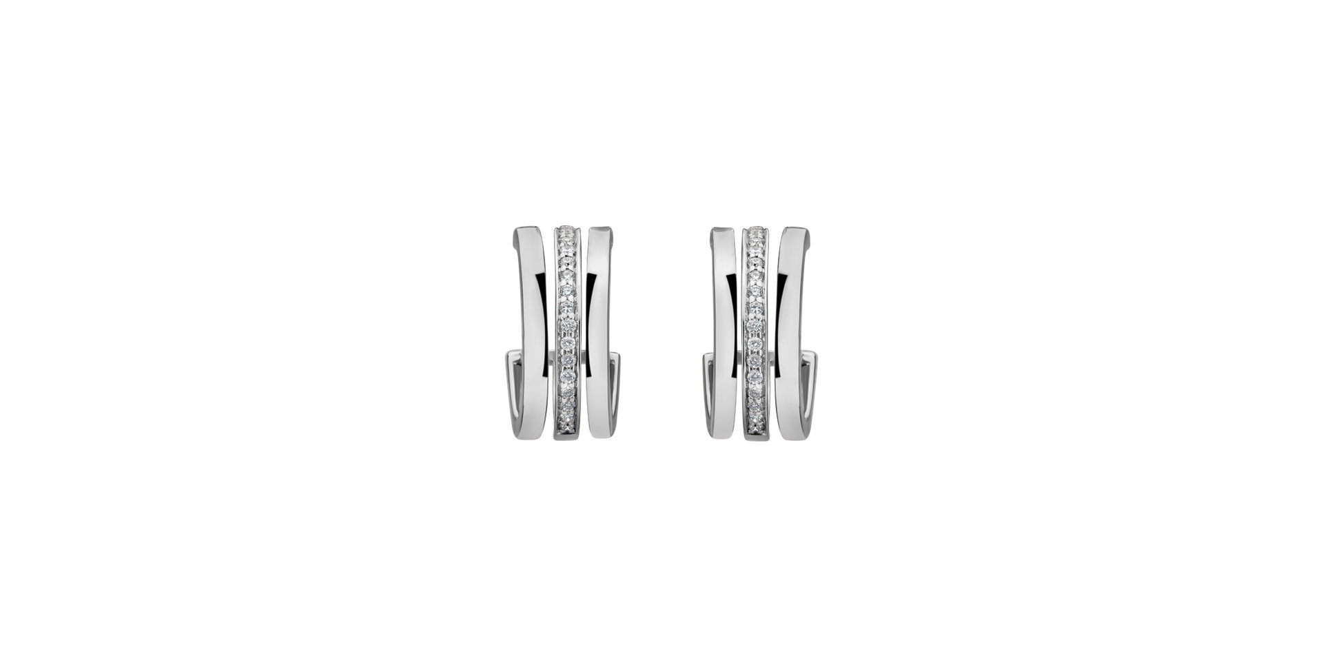 Diamond earrings Parallel Glow