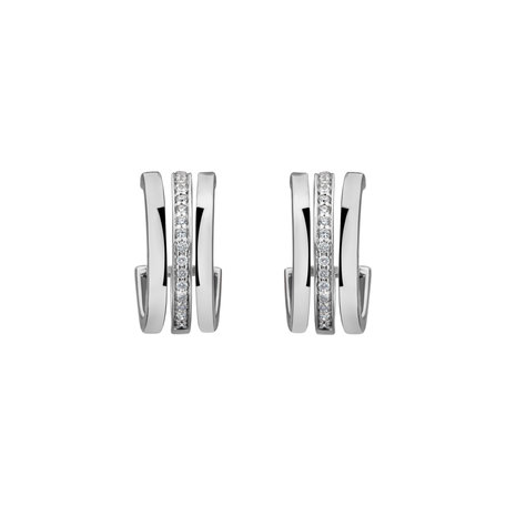 Diamond earrings Parallel Glow