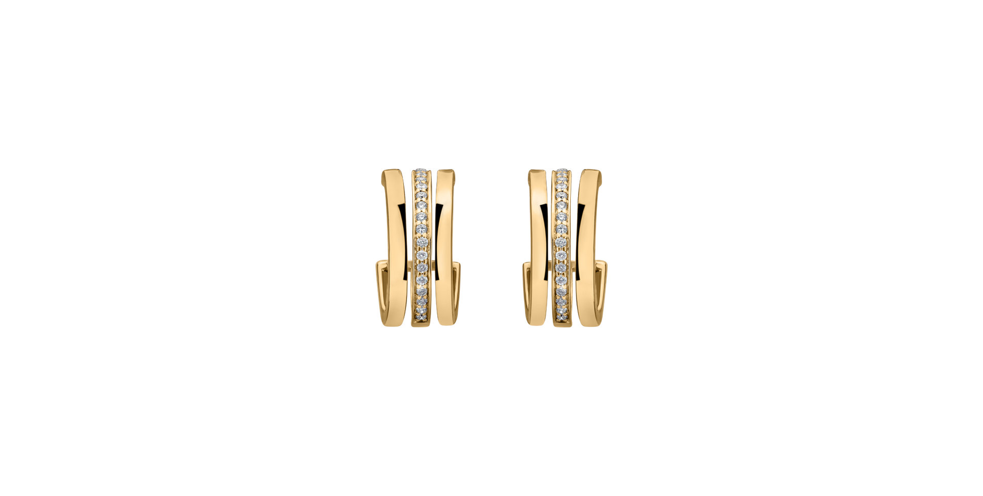 Diamond earrings Parallel Glow