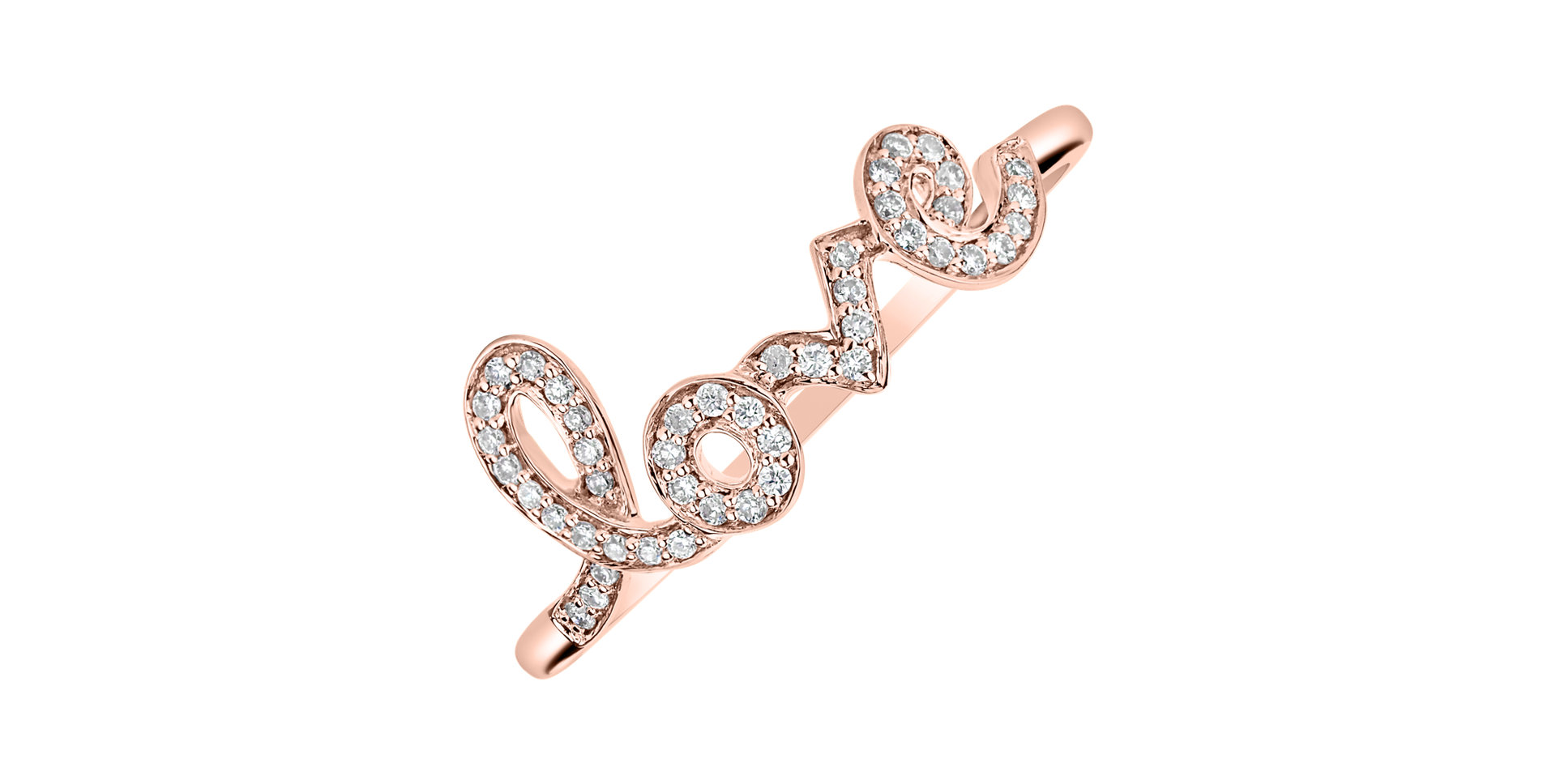 Diamond ring Word Love