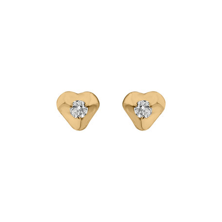 Diamond earrings Full Hearts
