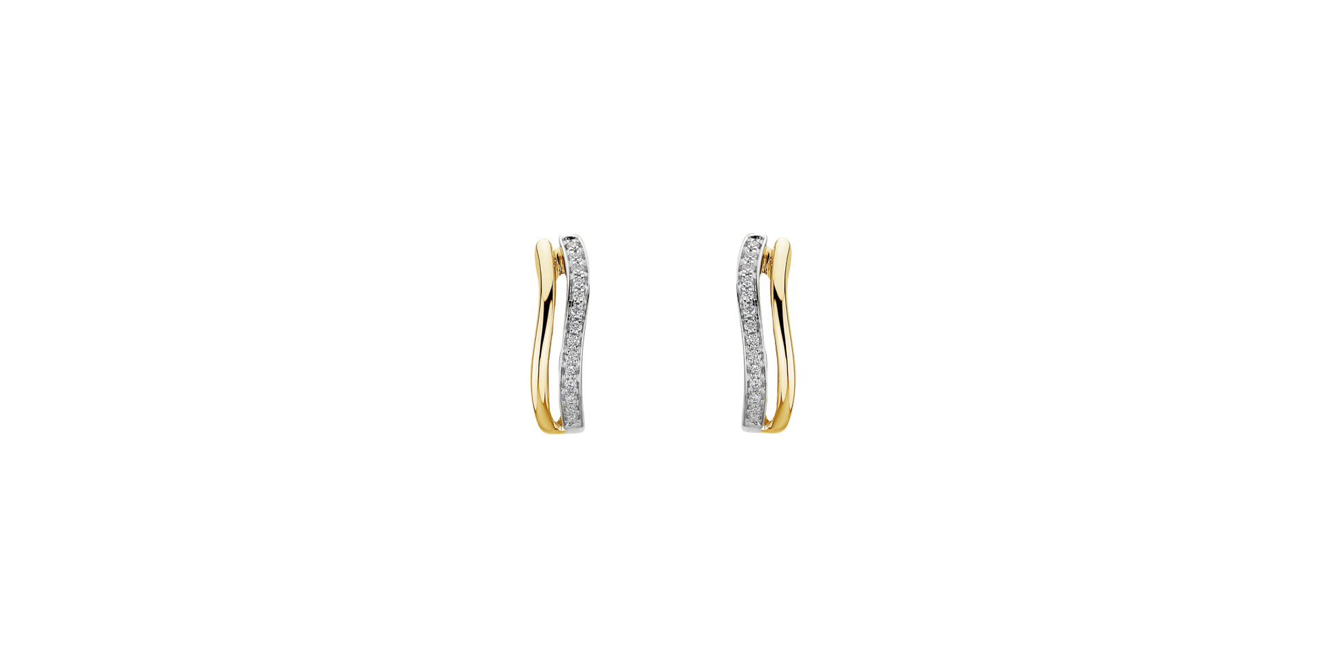 Diamond earrings Brilliant Waves