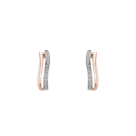 Diamond earrings Brilliant Waves