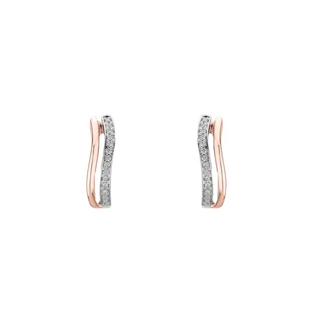 Diamond earrings Brilliant Waves