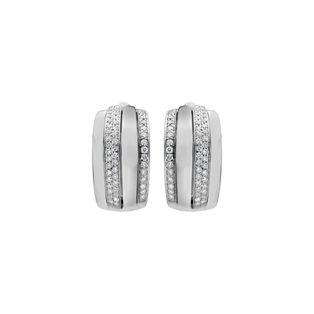 Diamond earrings Exquisite Feeling