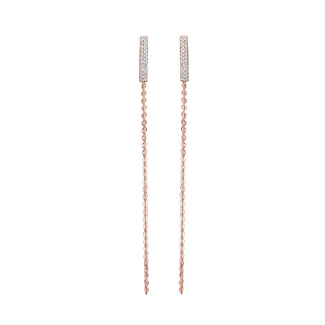 Diamond earrings Falling Rain
