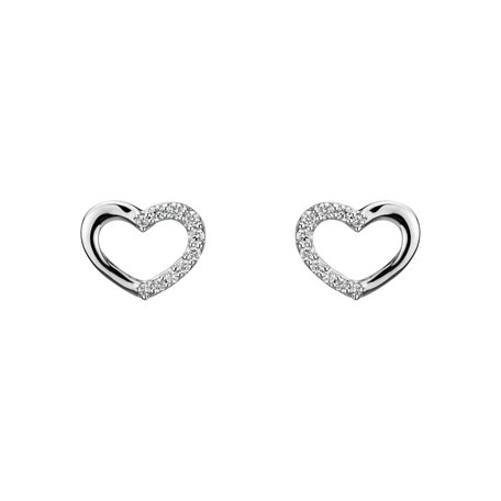 Diamond earrings Shiny Hearts