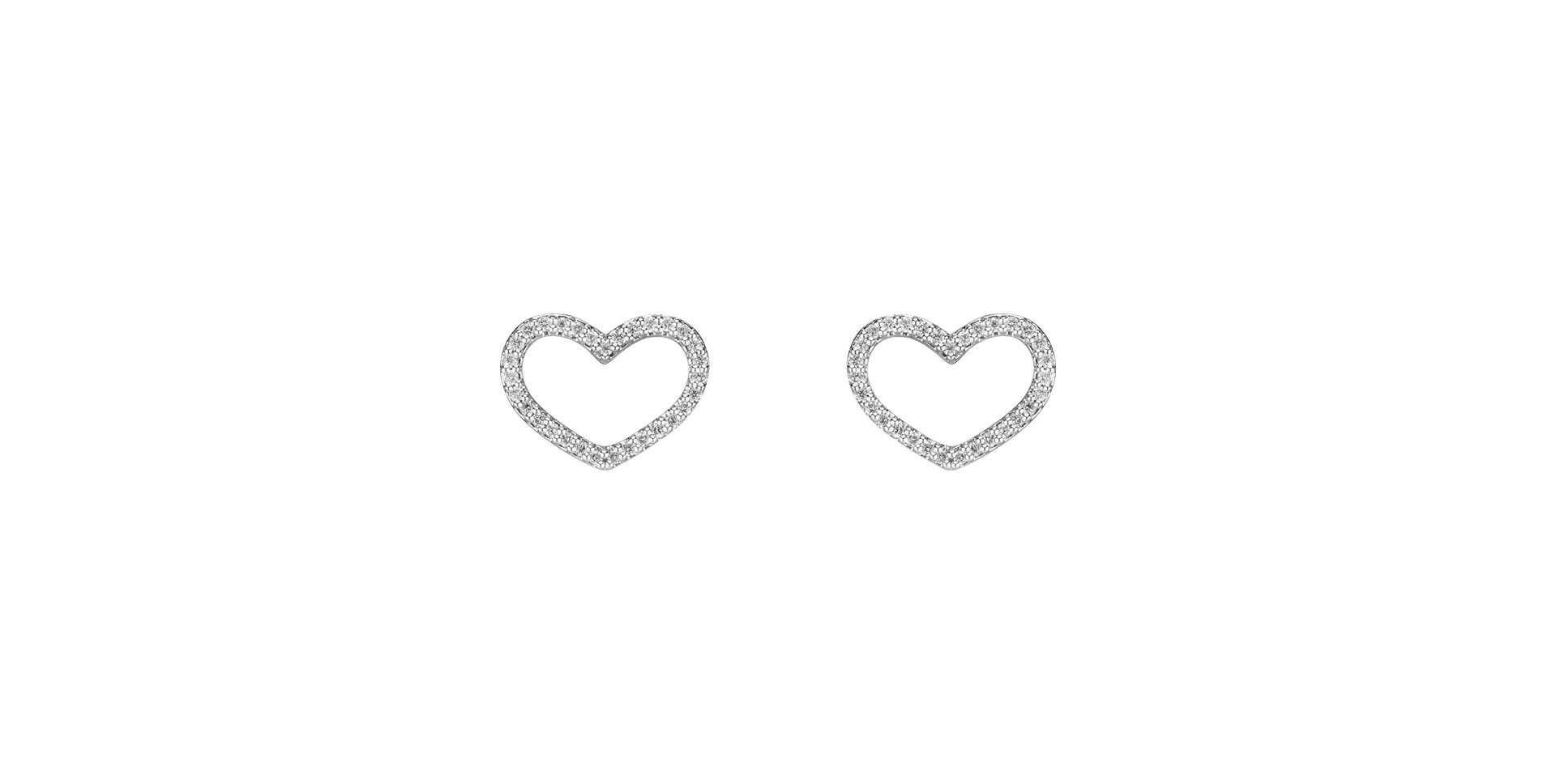 Diamond earrings Shiny Hearts