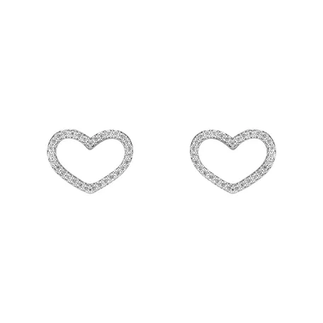 Diamond earrings Shiny Hearts