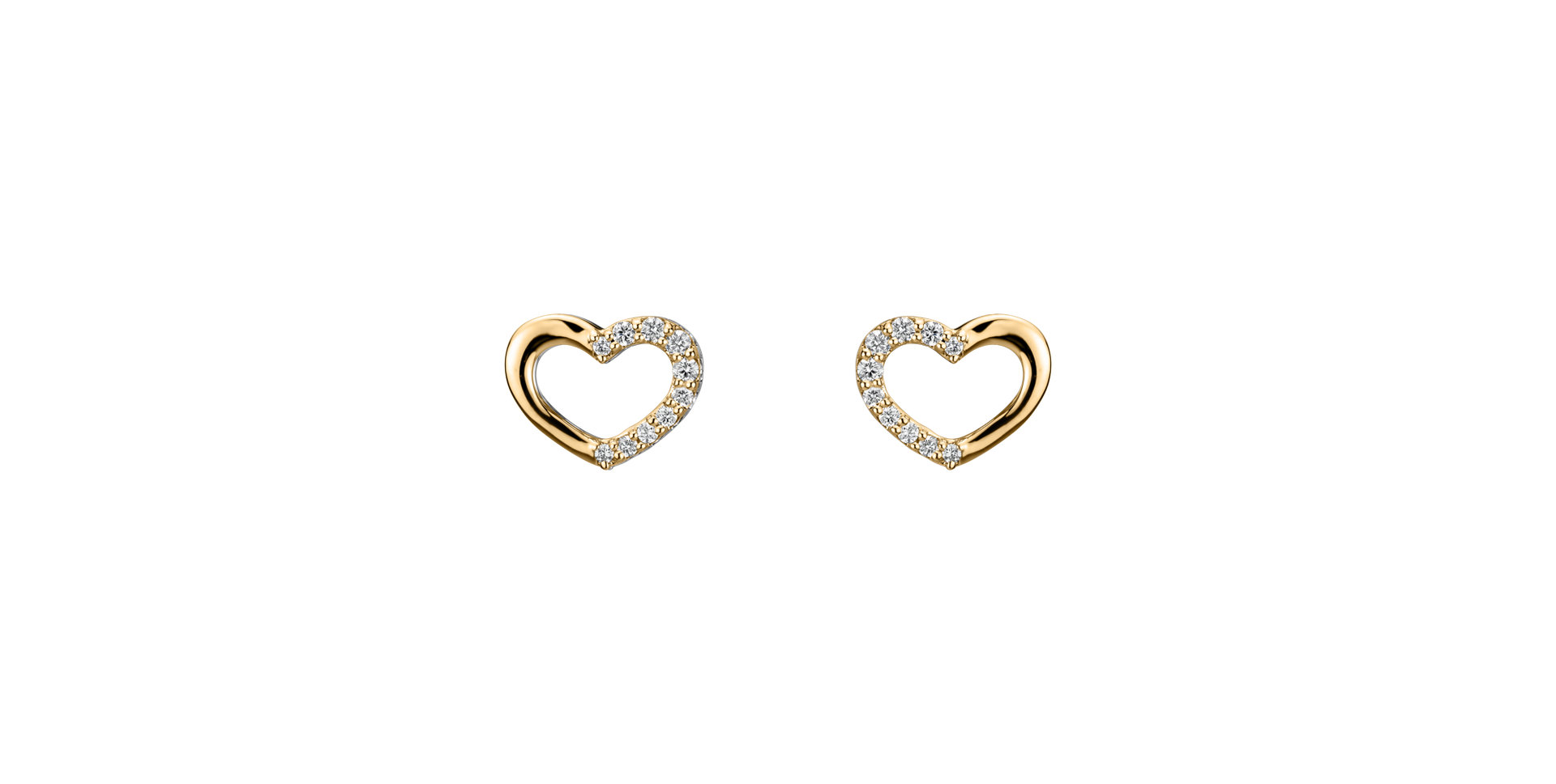 Diamond earrings Sparkling Heart