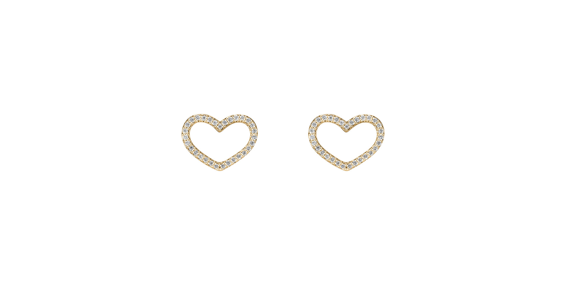 Diamond earrings Shiny Hearts