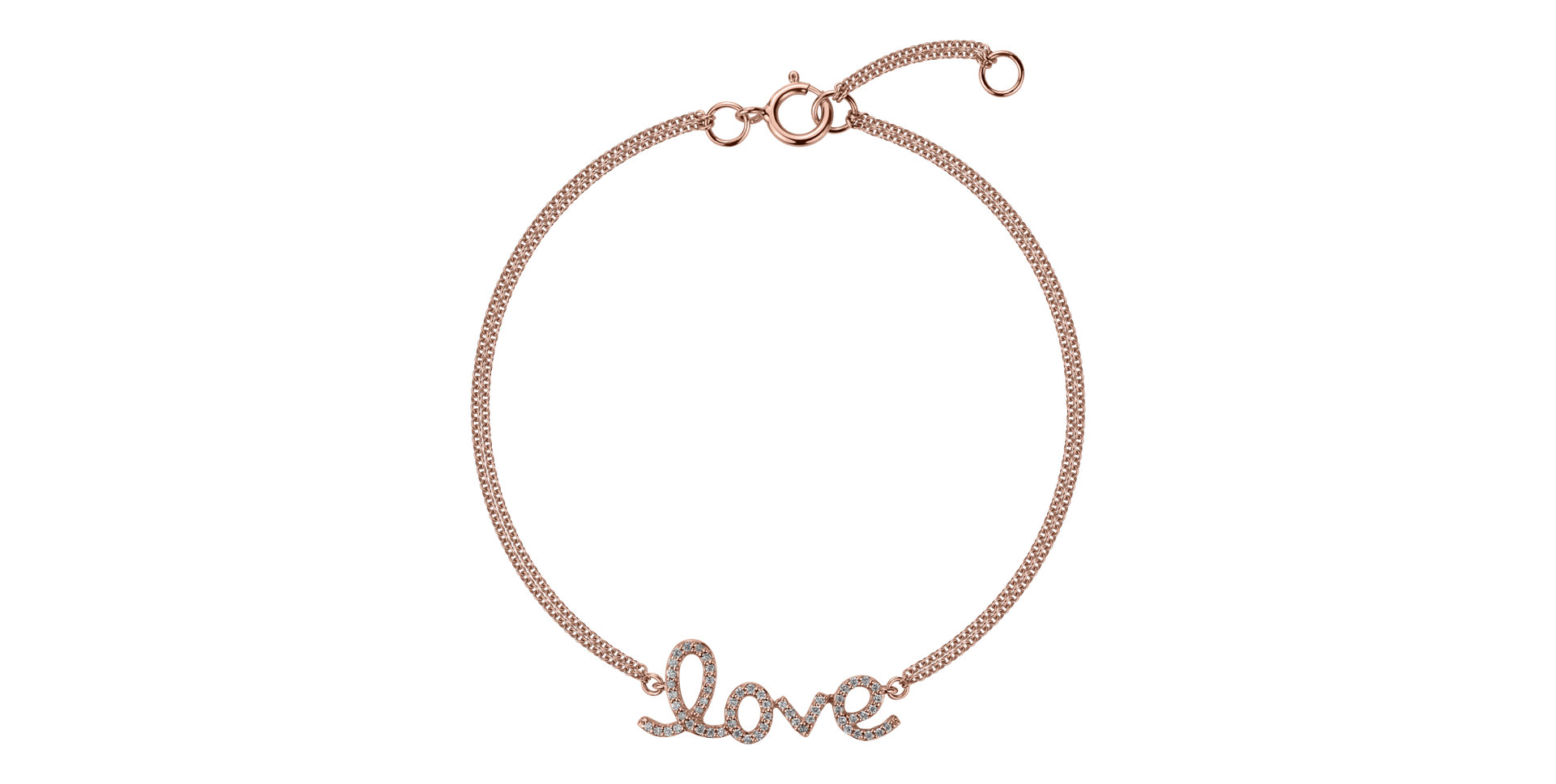 Diamond bracelet Glittering Love