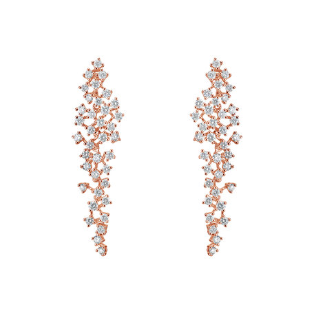 Diamond earrings Sparkling Waterfall