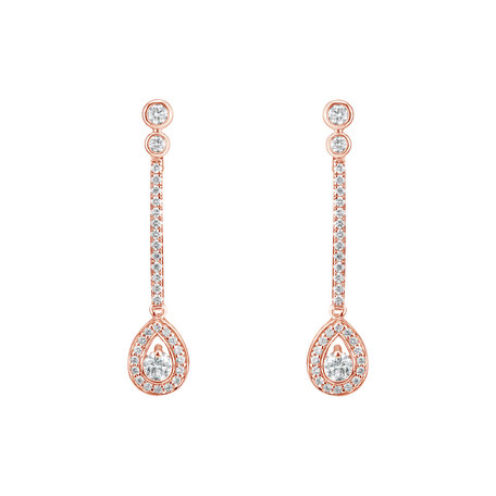 Diamond earrings Glamour Drop