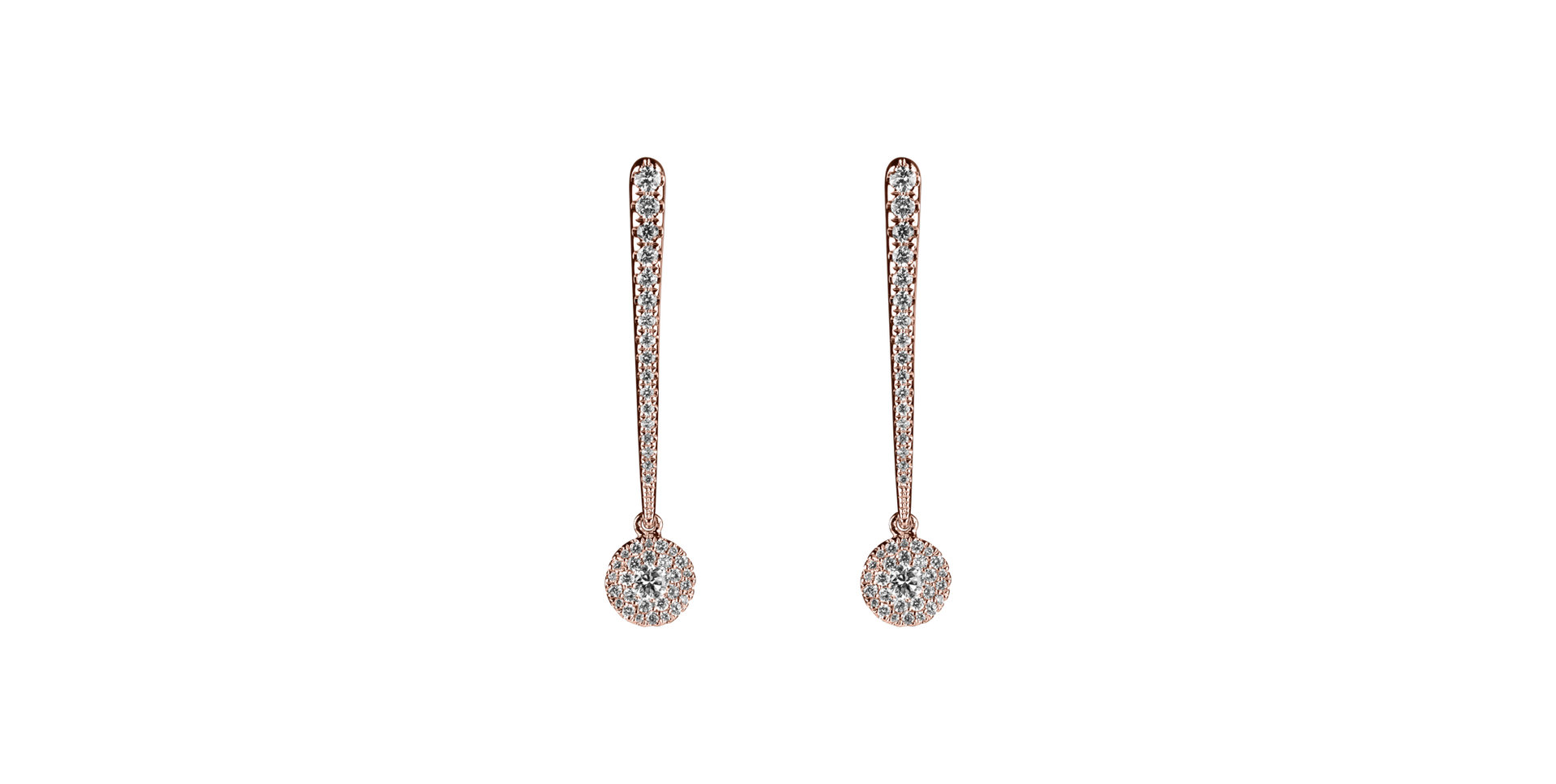 Diamond earrings Sparkling Exclamation