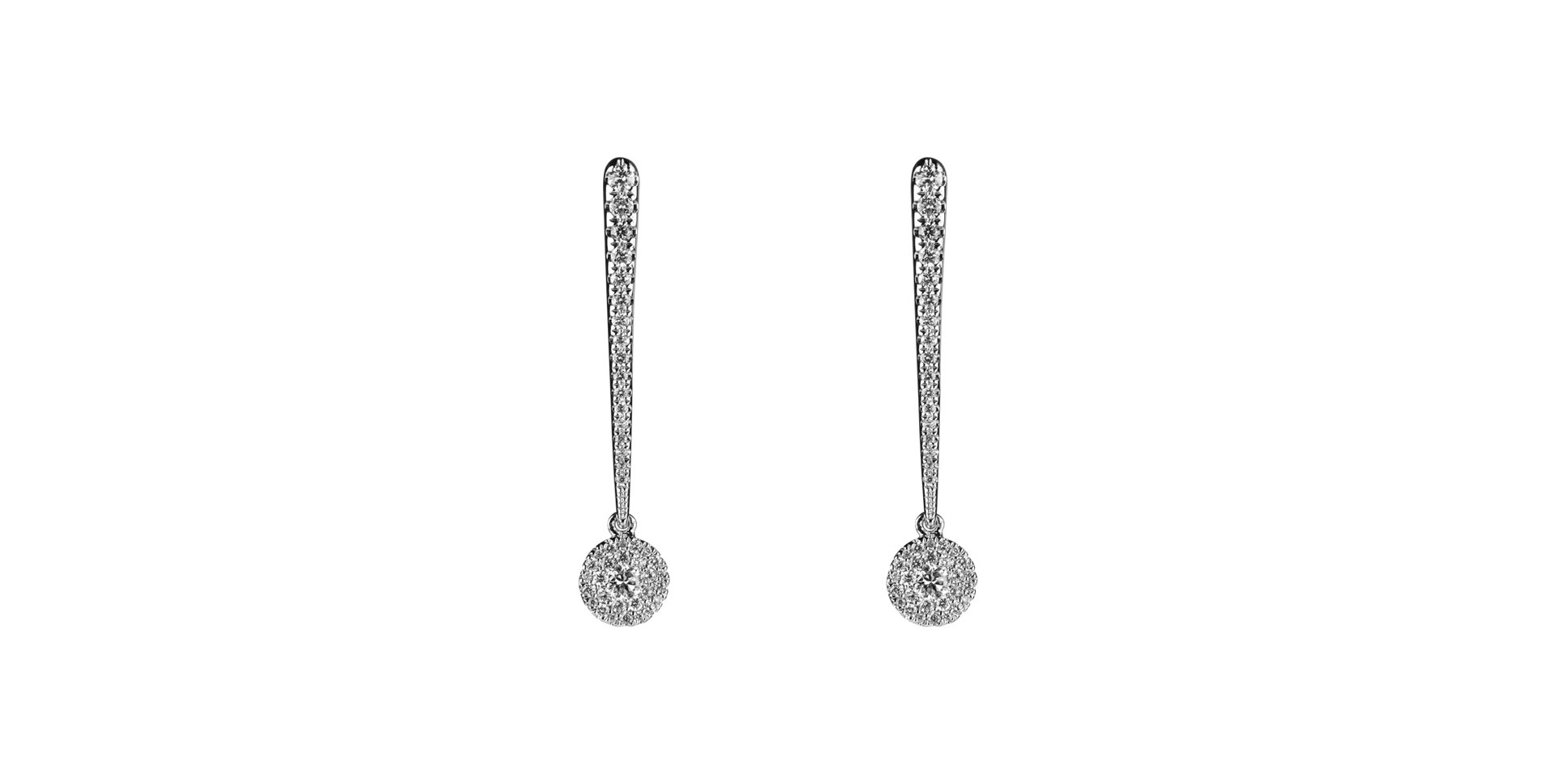 Diamond earrings Sparkling Exclamation