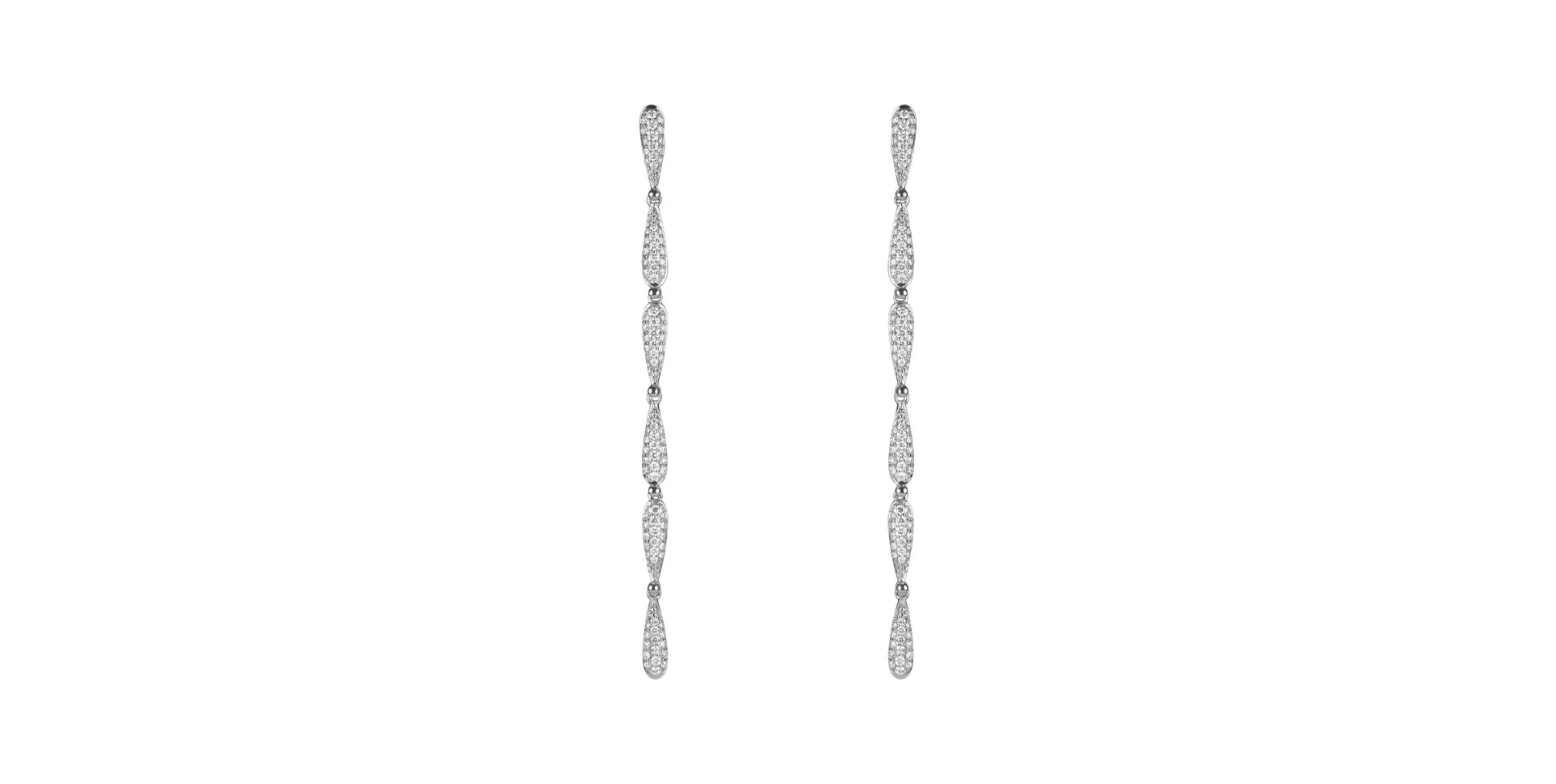Diamond earrings Sparkling Twist