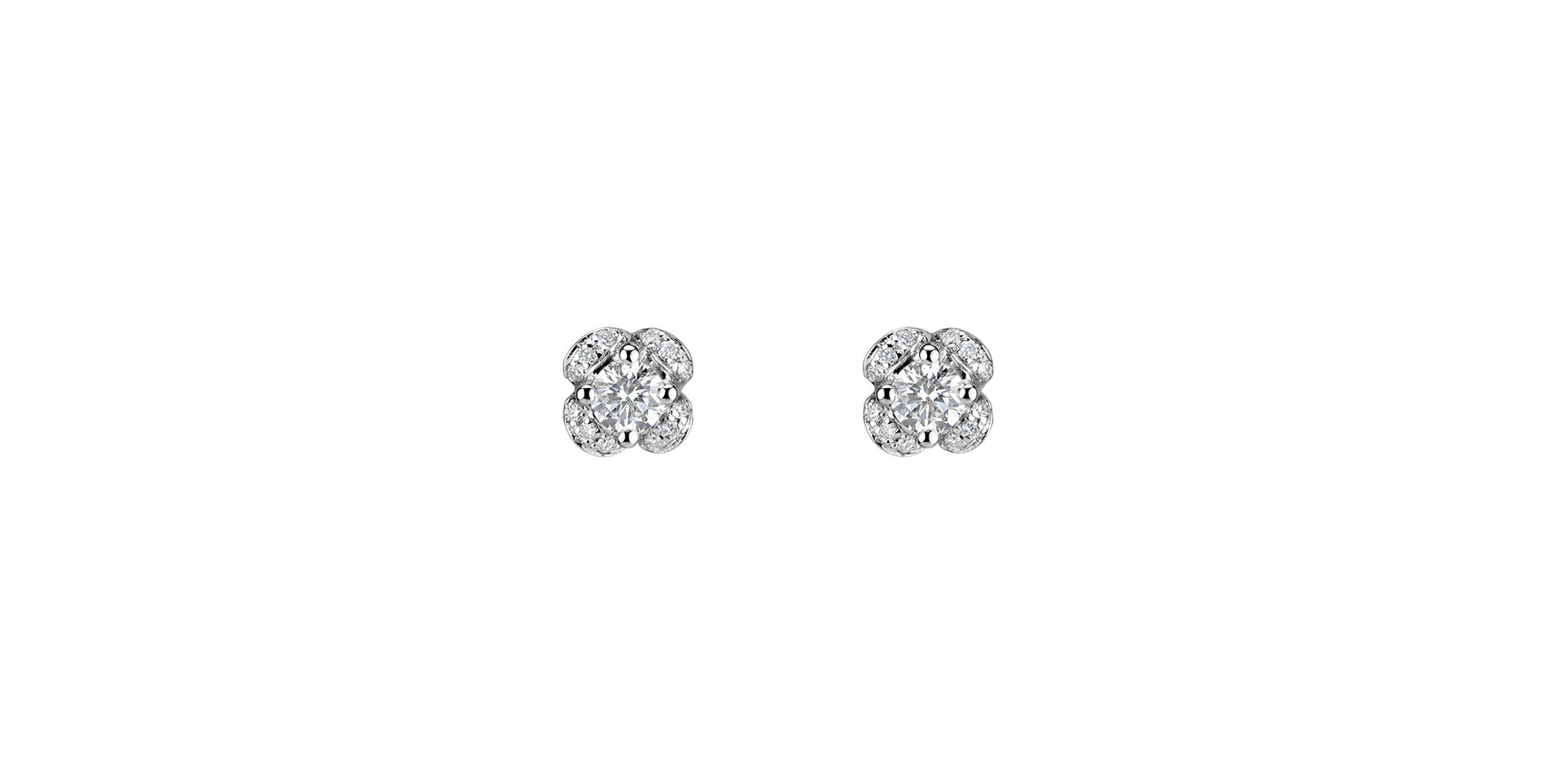 Diamond earrings Brilliant Petals