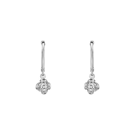 Diamond earrings Brilliant Petals
