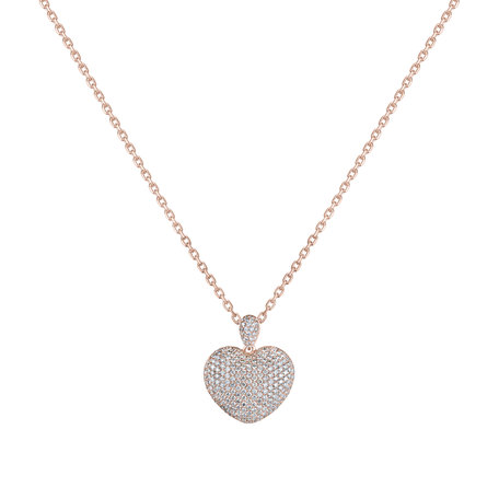 Diamond pendant Precious Heart