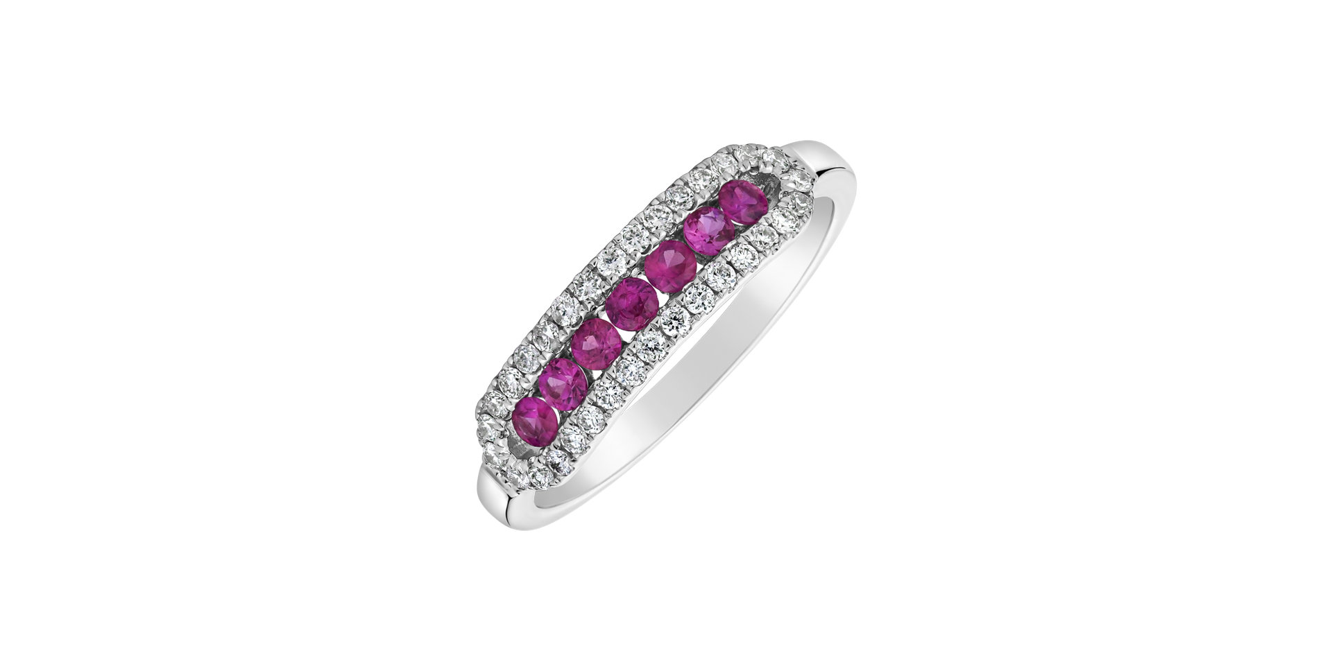 Diamond ring with Ruby Bright Life