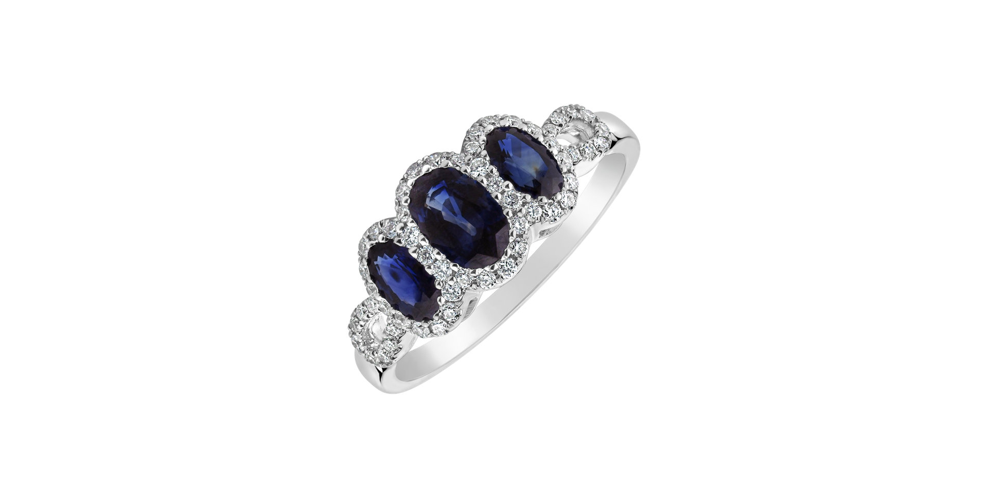 Diamond ring with Sapphire Zaila