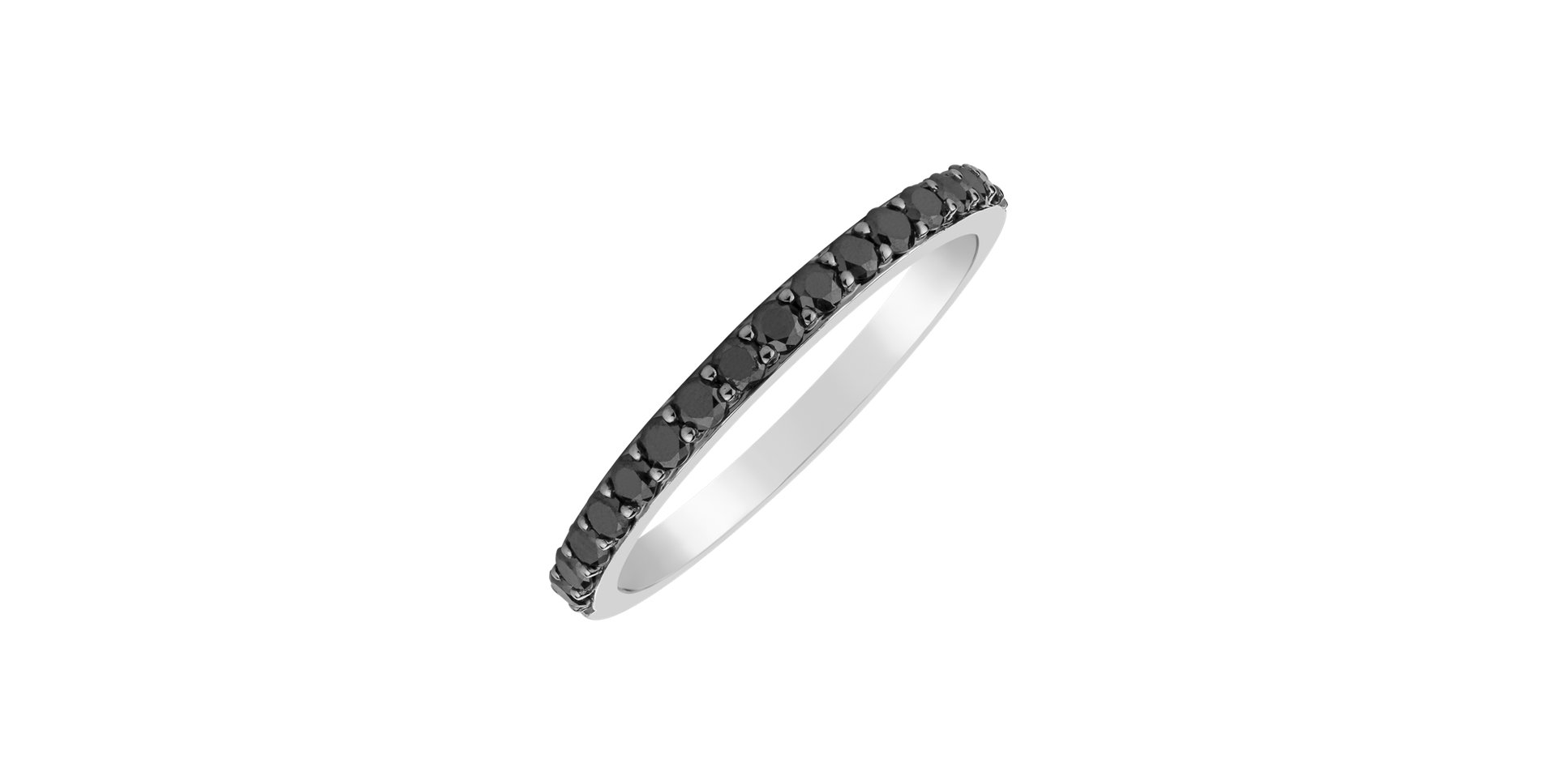 Ring with black diamonds Adorable Moonlight