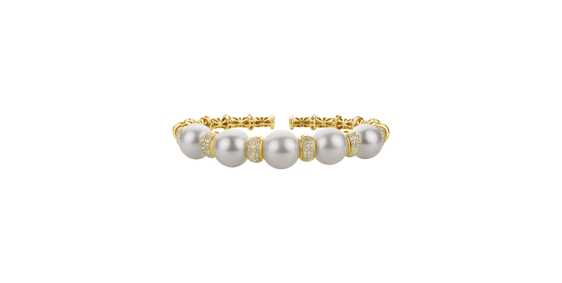 Diamond bracelet with Pearl Queens Pearl