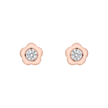 Diamond earrings Flowers