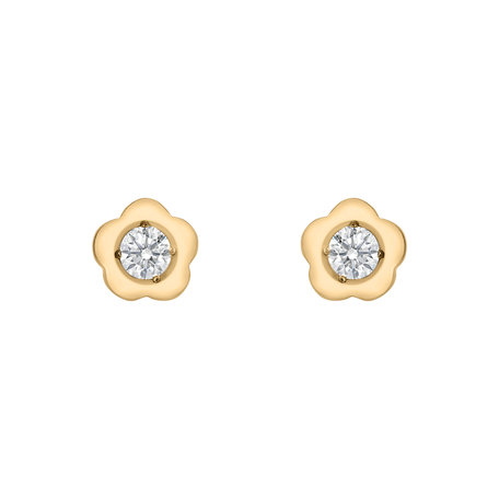 Diamond earrings Flowers