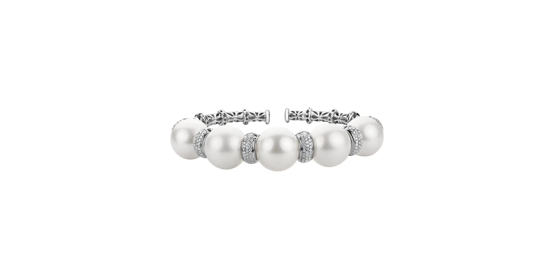 Diamond bracelet with Pearl Virgin Miracle
