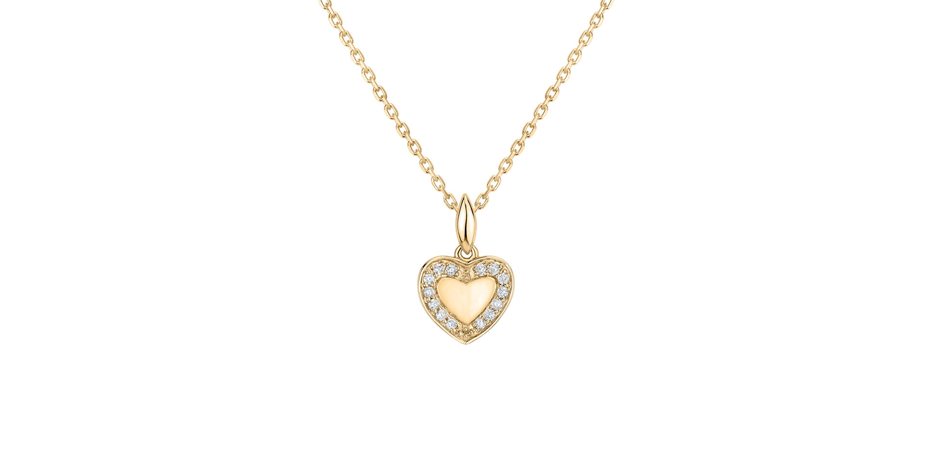 Diamond pendant Kind Heart