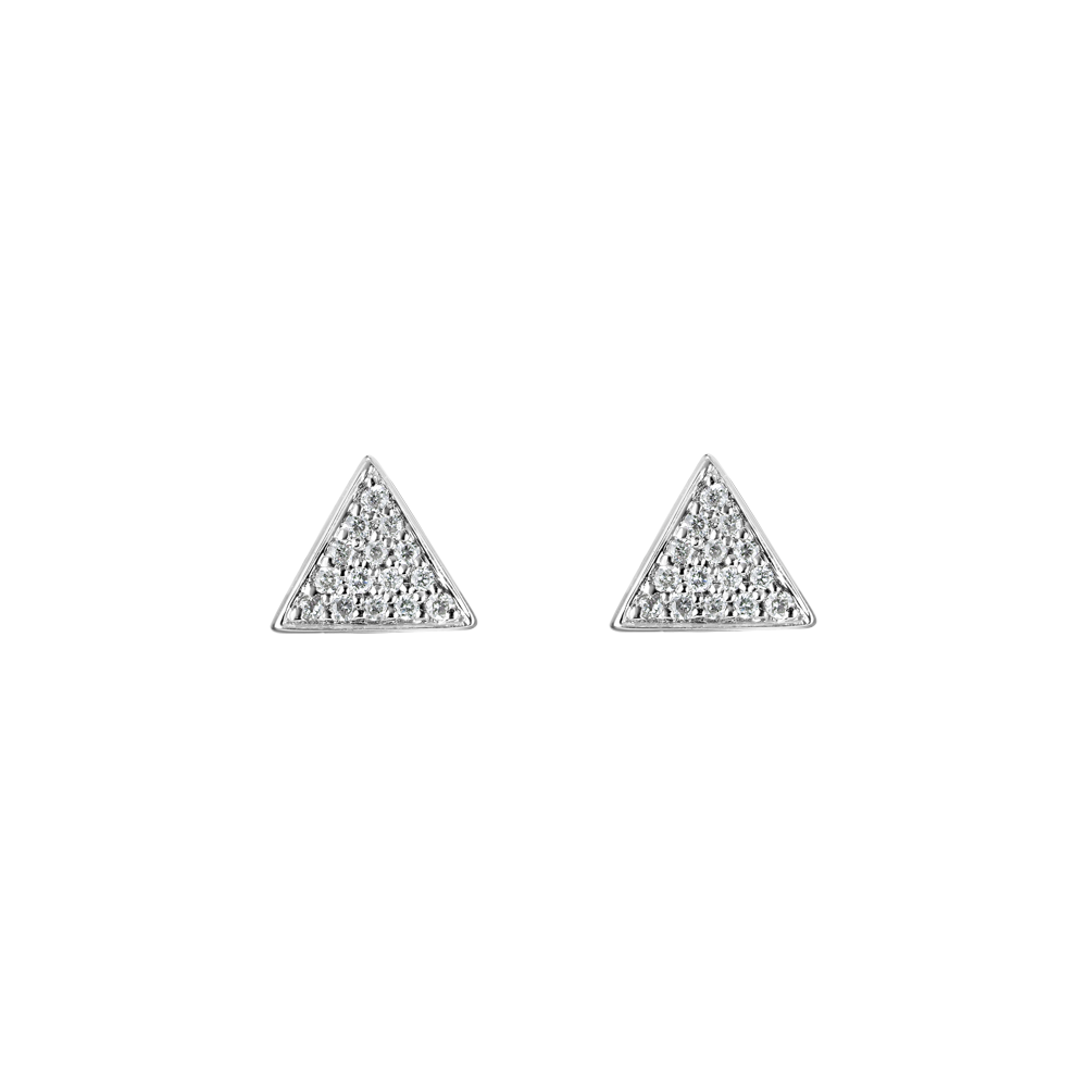 Diamond earrings Glossy Triangle | ALO
