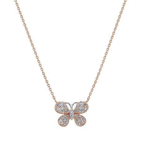 Diamond necklace Classic Butterfly