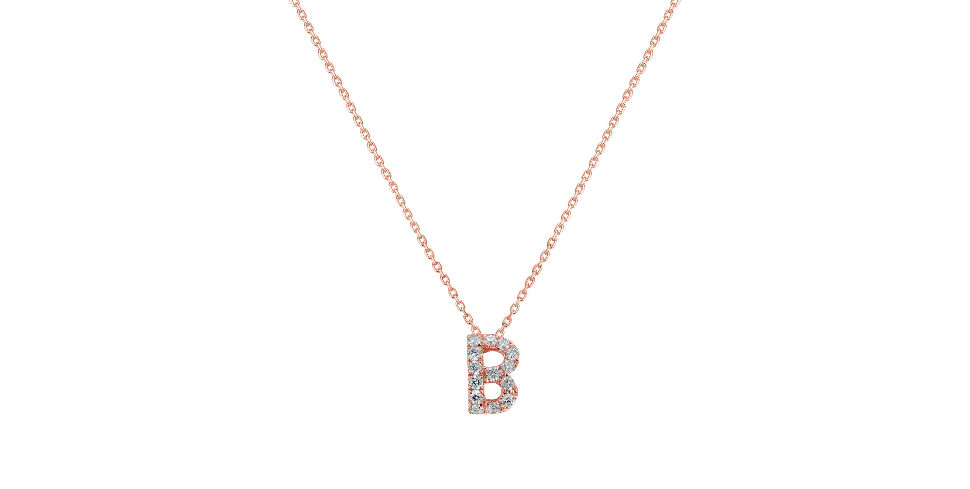 Diamond necklace Love Letters