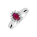 Diamond ring with Ruby Space Courier4