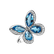 Diamond ring with Topaz Sky Butterfly4