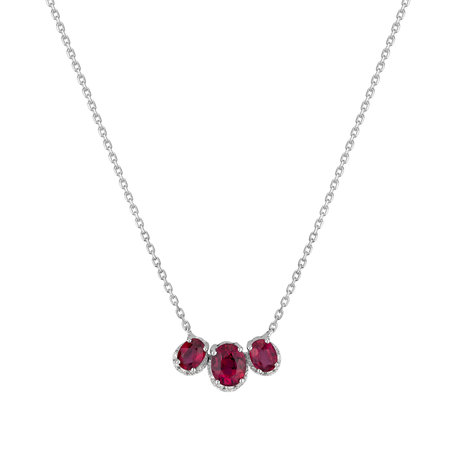 Diamond necklace with Ruby Shine Melody